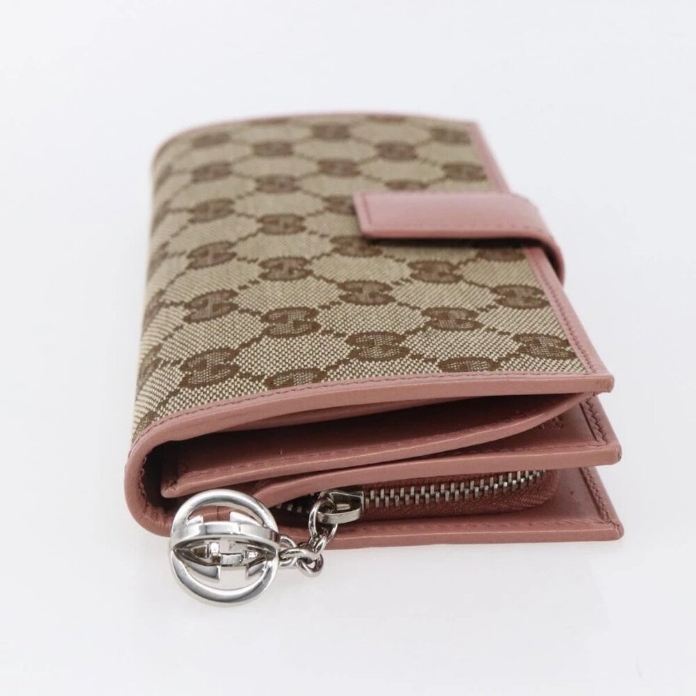 GUCCI GG Canvas Long Wallet Beige 233024 Auth - Picture 4 of 16